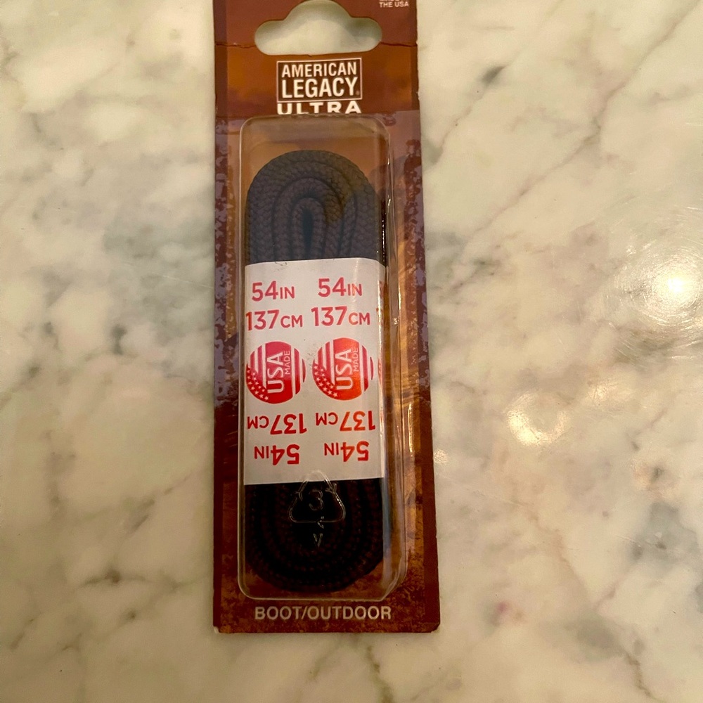 Brown color shoe lace by Hickory